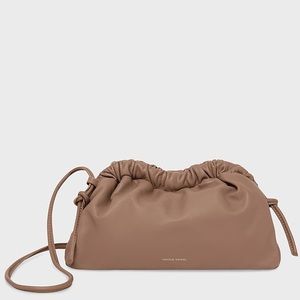 Mansur Gavriel Mini Cloud Clutch in Biscotto EUC